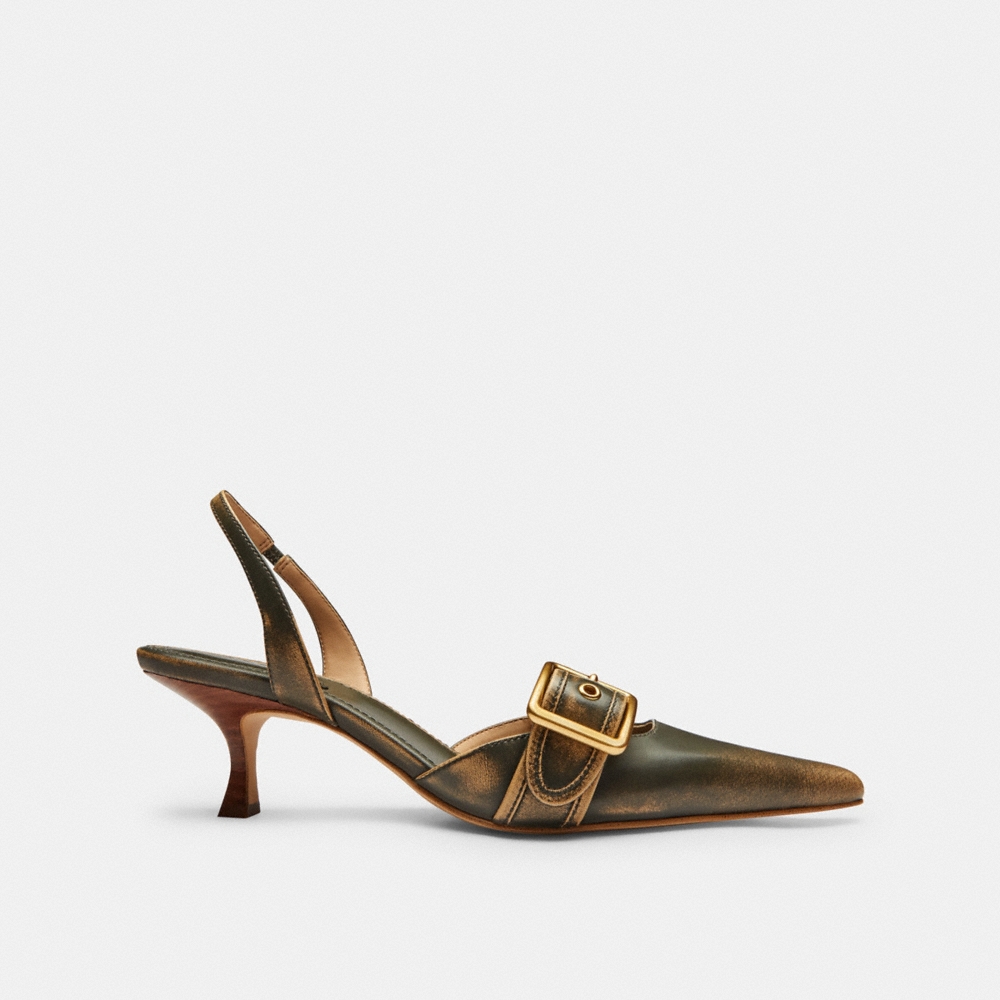 Coach Margot Slingback In Loved Leather - Preorder