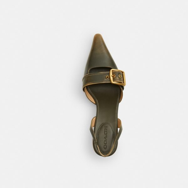 Coach Margot Slingback In Loved Leather - Preorder