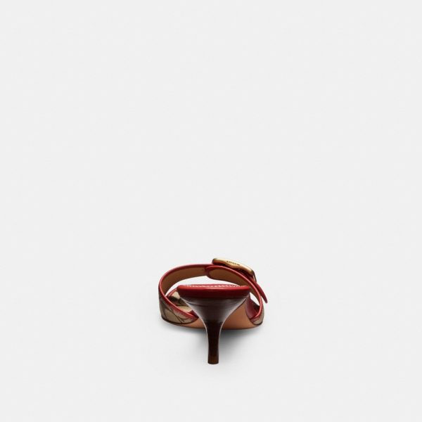 Coach Outlet Margot Sandal In Signature Sateen Jacquard - Preorder
