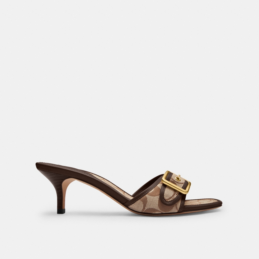 Coach Outlet Margot Sandal In Signature Sateen Jacquard - Preorder