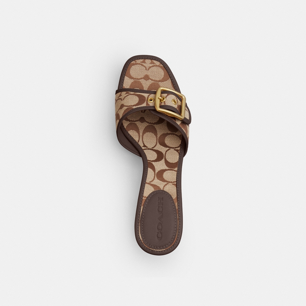 Coach Outlet Margot Sandal In Signature Sateen Jacquard - Preorder