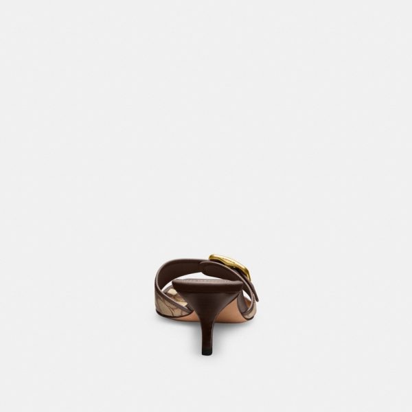 Coach Outlet Margot Sandal In Signature Sateen Jacquard - Preorder