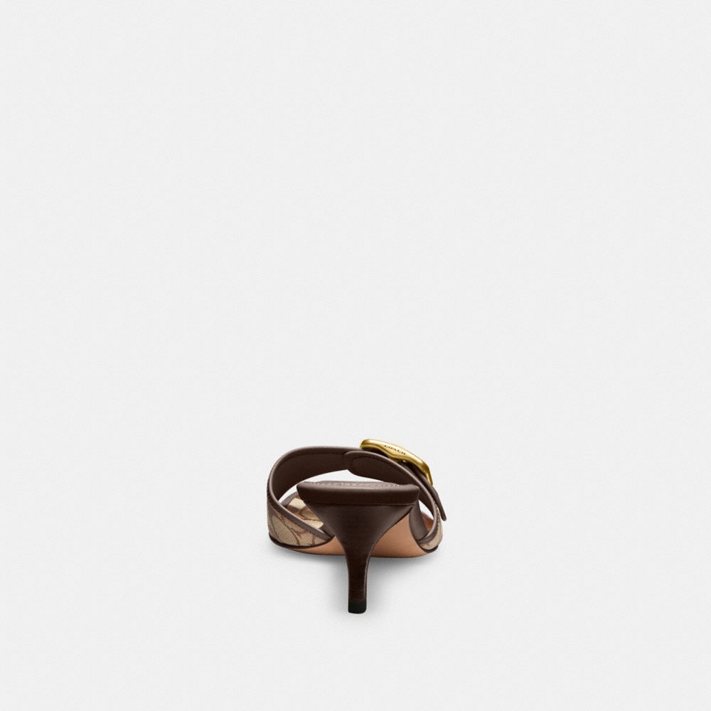 Coach Outlet Margot Sandal In Signature Sateen Jacquard - Preorder