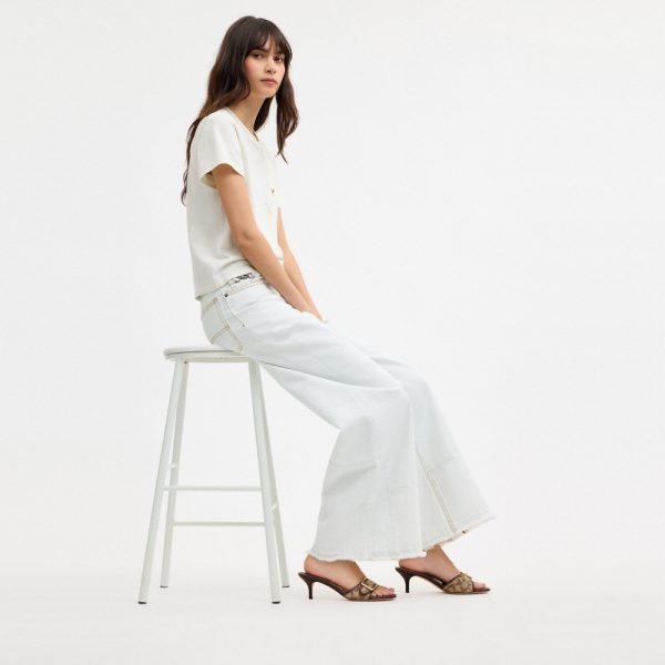 Coach Outlet Margot Sandal In Signature Sateen Jacquard - Preorder