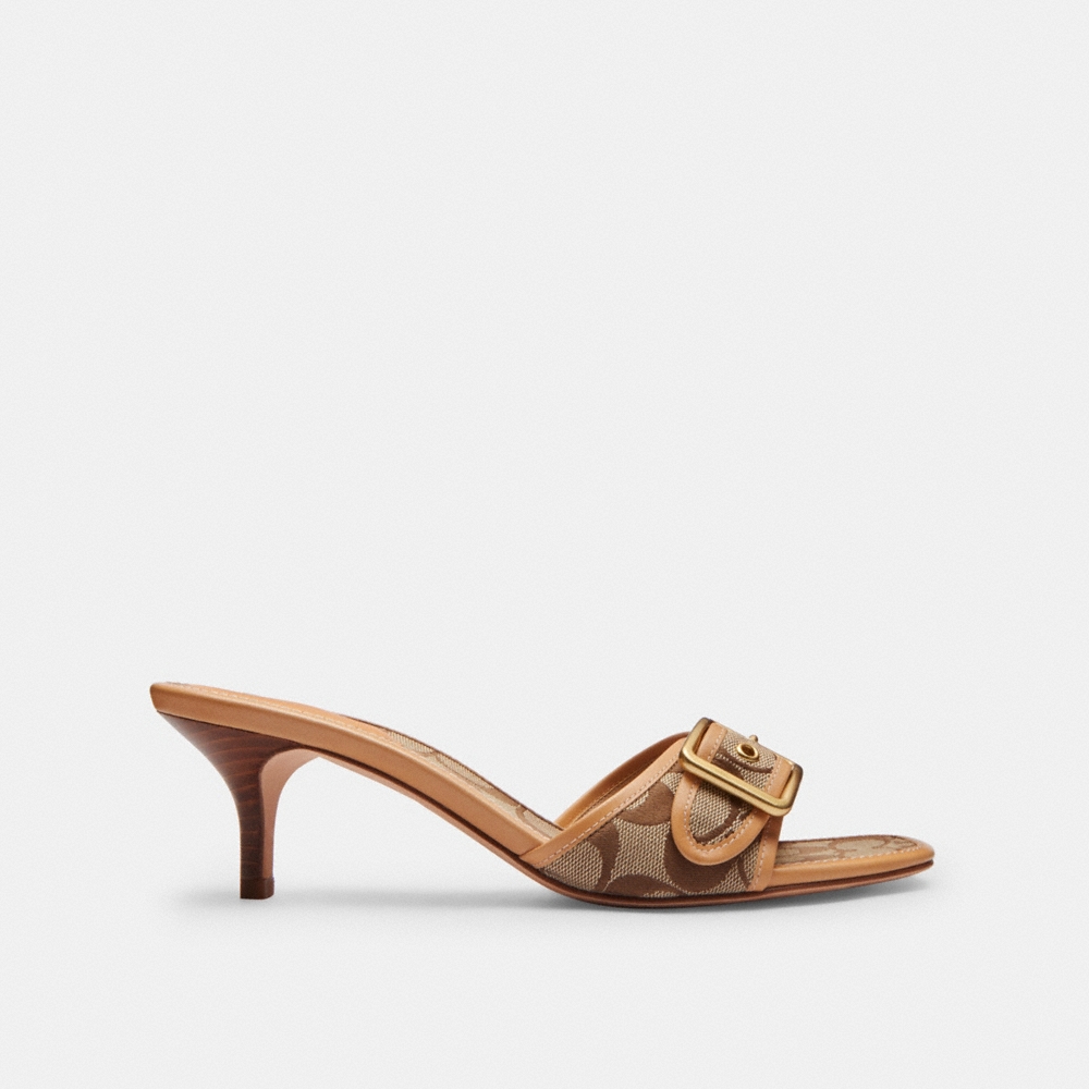 Coach Outlet Margot Sandal In Signature Sateen Jacquard - Preorder