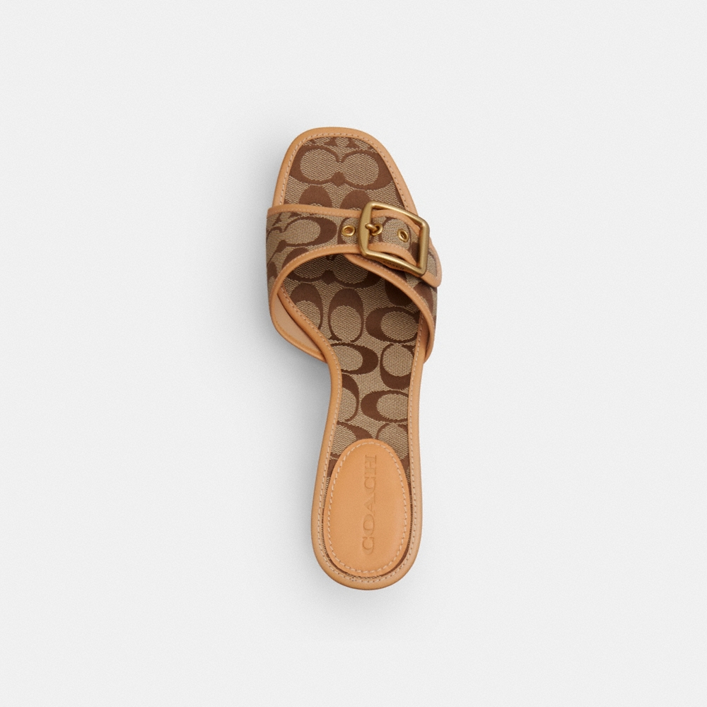 Coach Outlet Margot Sandal In Signature Sateen Jacquard - Preorder