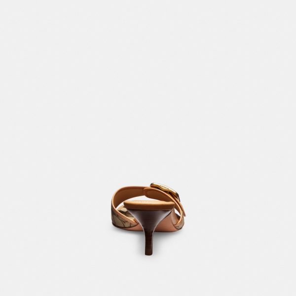 Coach Outlet Margot Sandal In Signature Sateen Jacquard - Preorder