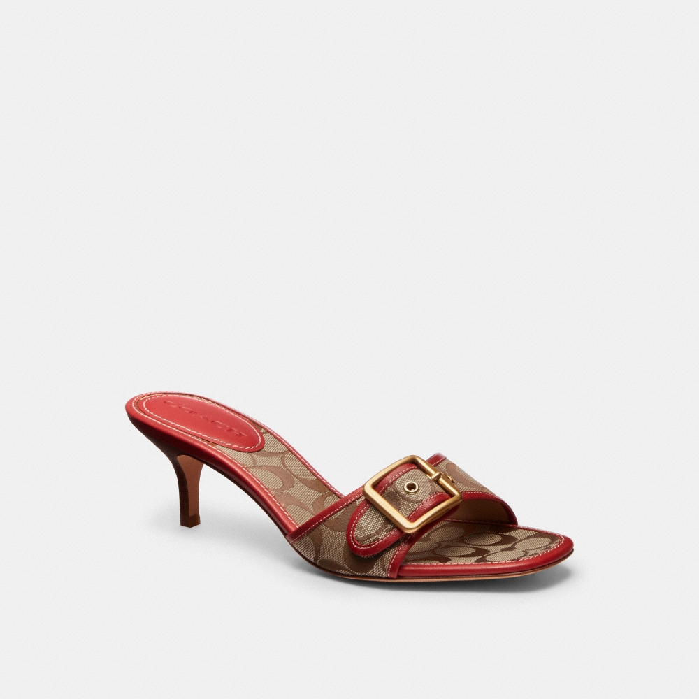 Coach Outlet Margot Sandal In Signature Sateen Jacquard - Preorder