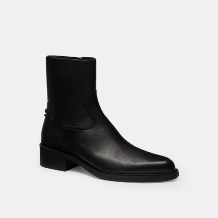 Coach Pointed Toe Bootie - Preorder — Black