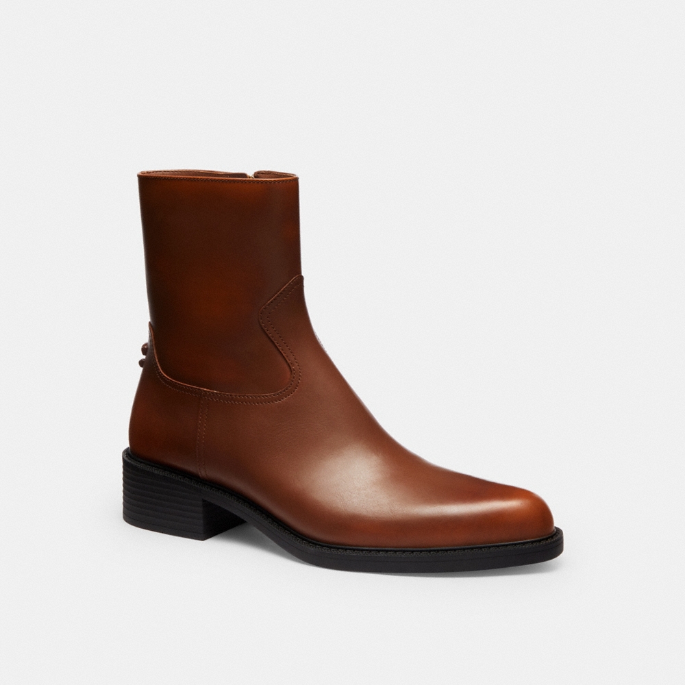 Coach Pointed Toe Bootie In Loved Leather - Preorder