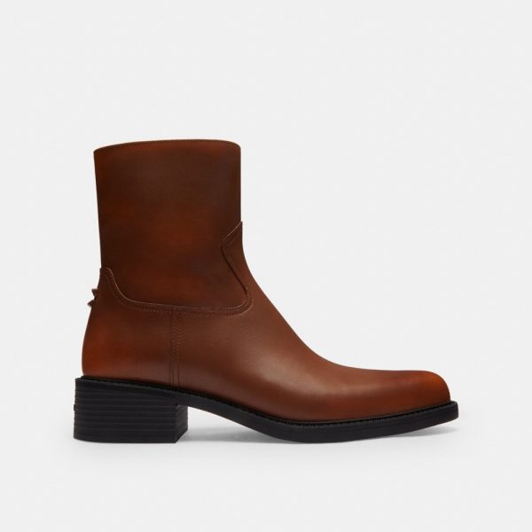 Coach Pointed Toe Bootie In Loved Leather - Preorder