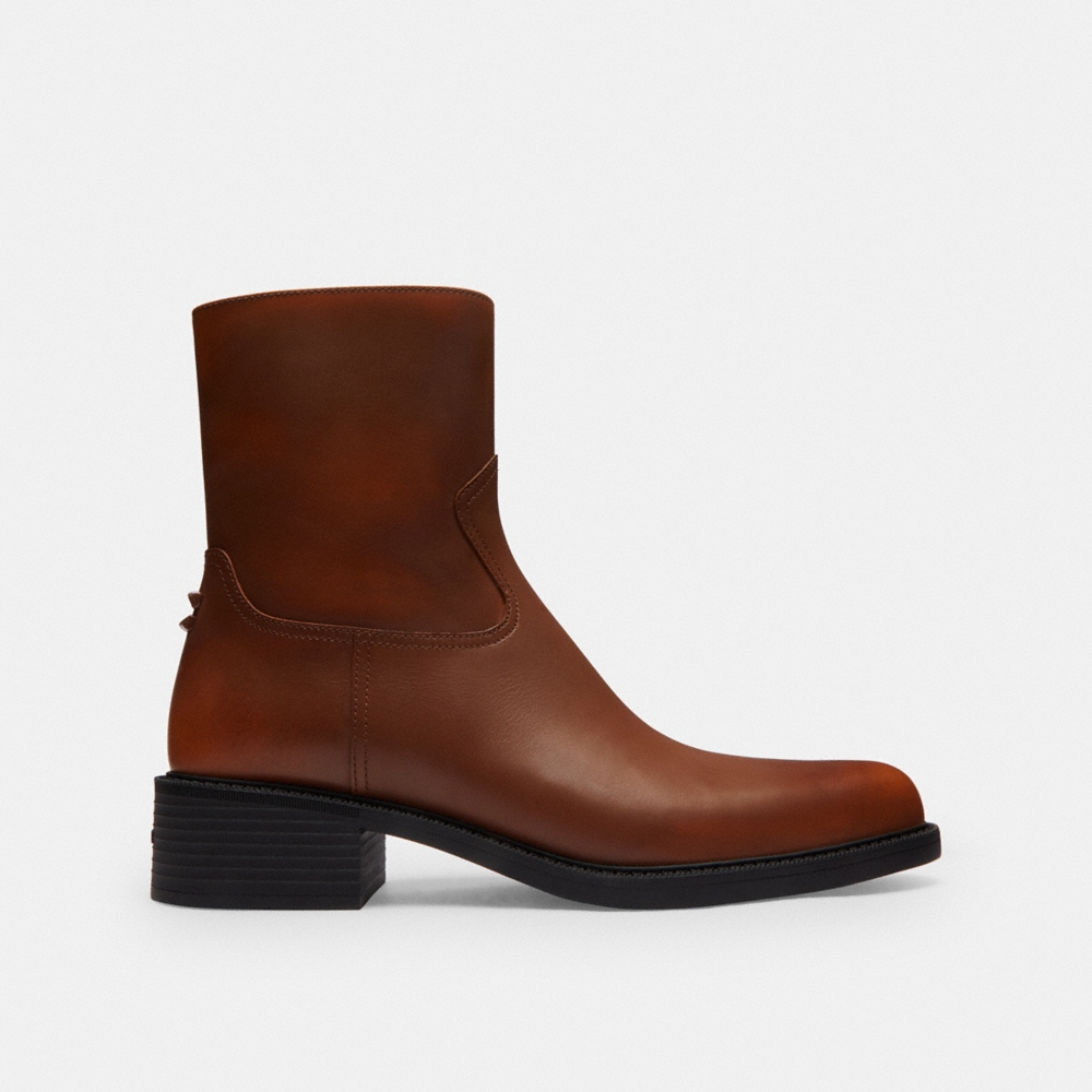 Coach Pointed Toe Bootie In Loved Leather - Preorder