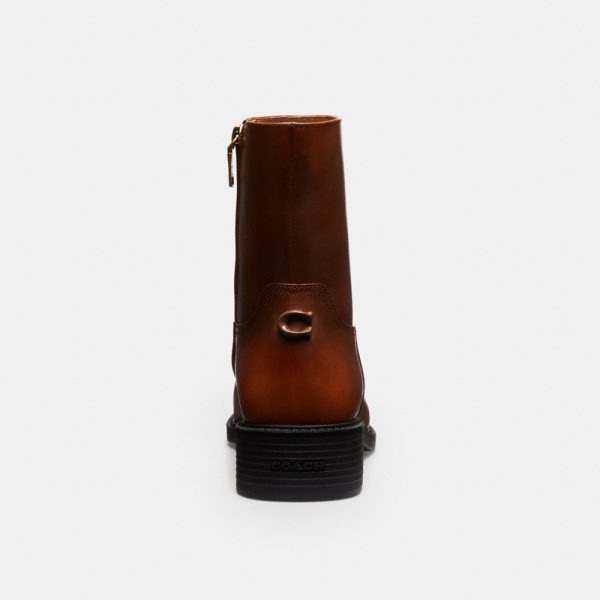 Coach Pointed Toe Bootie In Loved Leather - Preorder