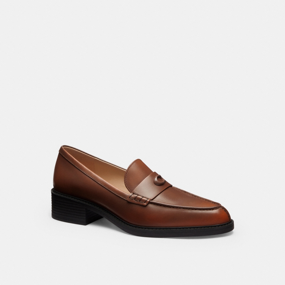 Coach Pointed Toe Loafer In Loved Leather - Preorder