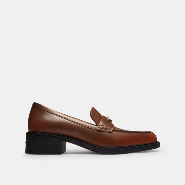 Coach Pointed Toe Loafer In Loved Leather - Preorder