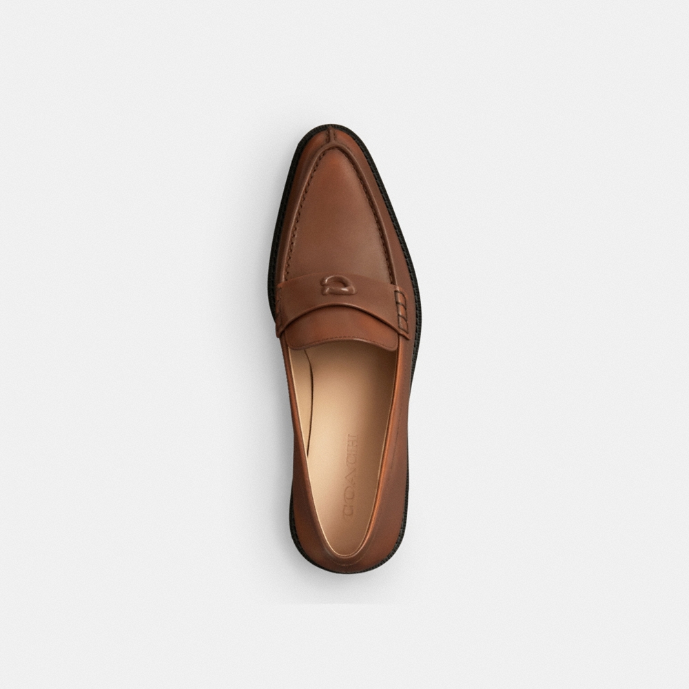 Coach Pointed Toe Loafer In Loved Leather - Preorder