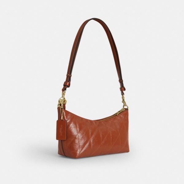 Coach Outlet Caitlin Shoulder Bag With Quilting And Charm - Preorder