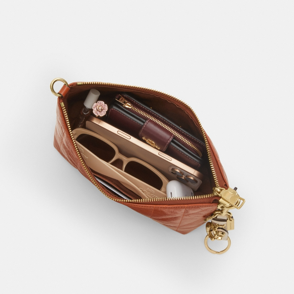 Coach Outlet Caitlin Shoulder Bag With Quilting And Charm - Preorder