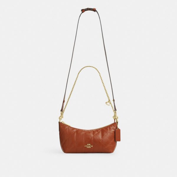 Coach Outlet Caitlin Shoulder Bag With Quilting And Charm - Preorder