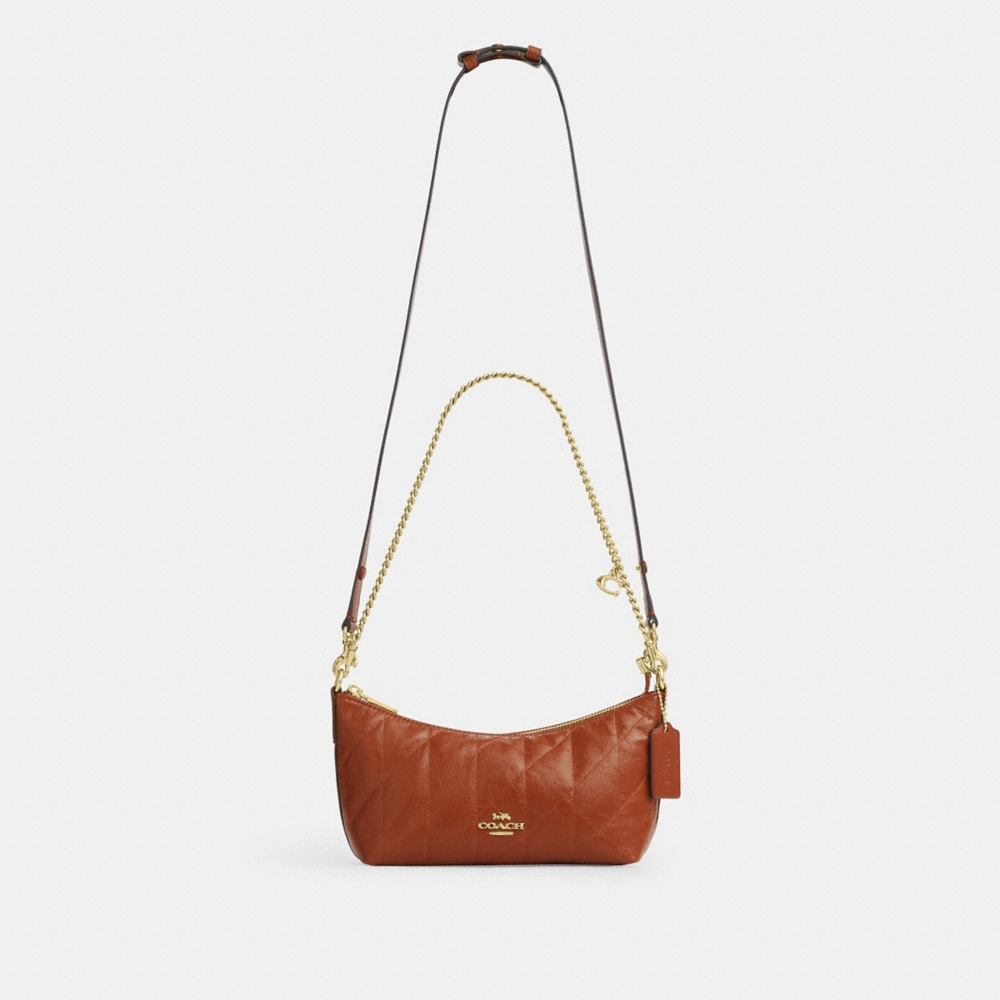 Coach Outlet Caitlin Shoulder Bag With Quilting And Charm - Preorder