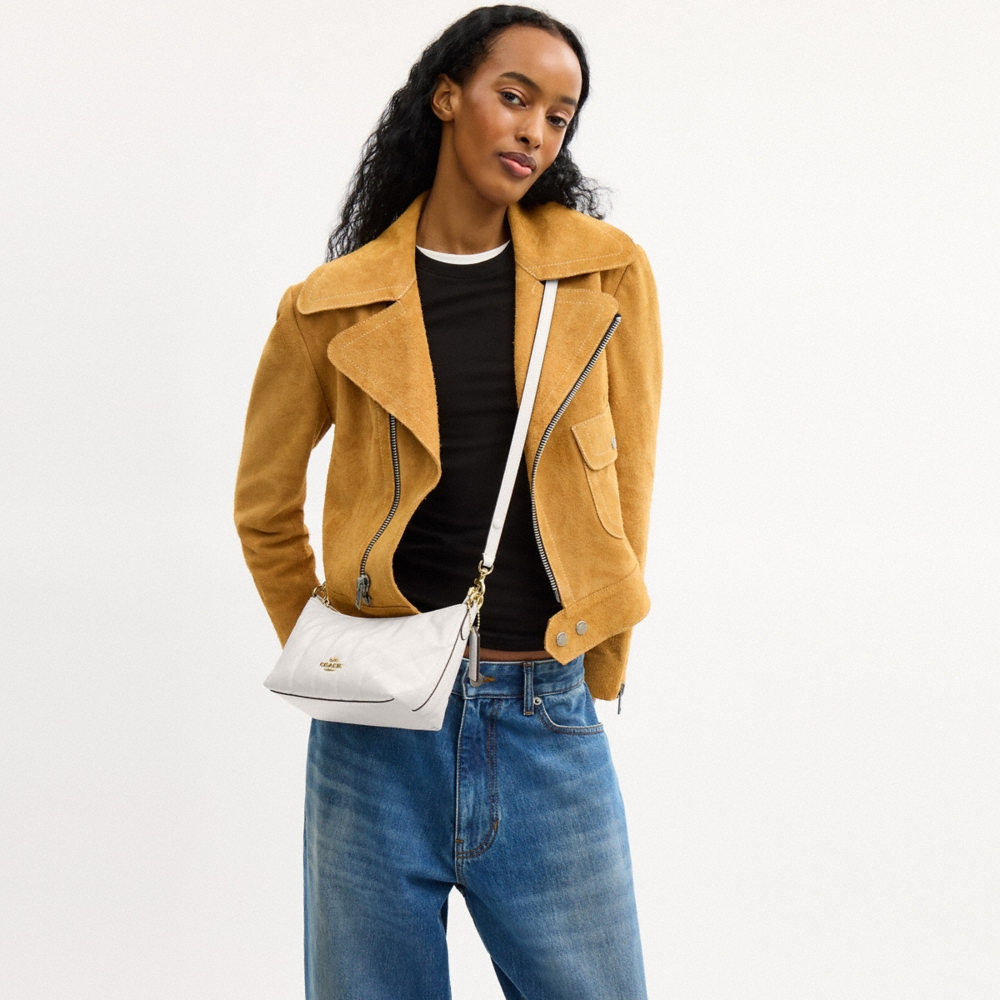 Coach Outlet Caitlin Shoulder Bag With Quilting And Charm - Preorder