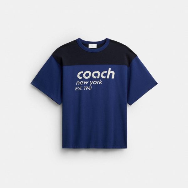 Coach Colorblocked T-Shirt In Organic Cotton - Preorder