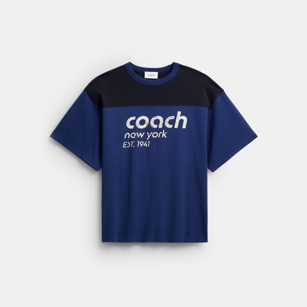 Coach Colorblocked T-Shirt In Organic Cotton - Preorder