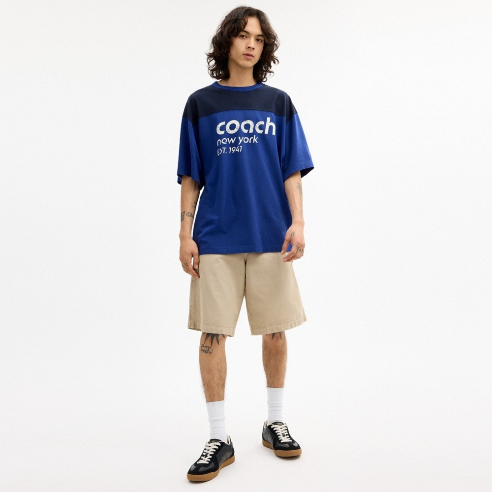 Coach Colorblocked T-Shirt In Organic Cotton - Preorder