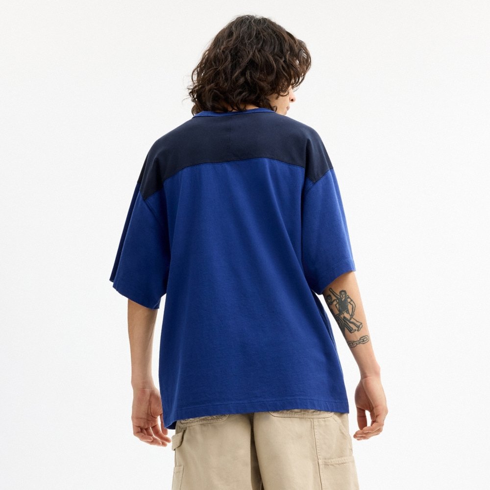 Coach Colorblocked T-Shirt In Organic Cotton - Preorder