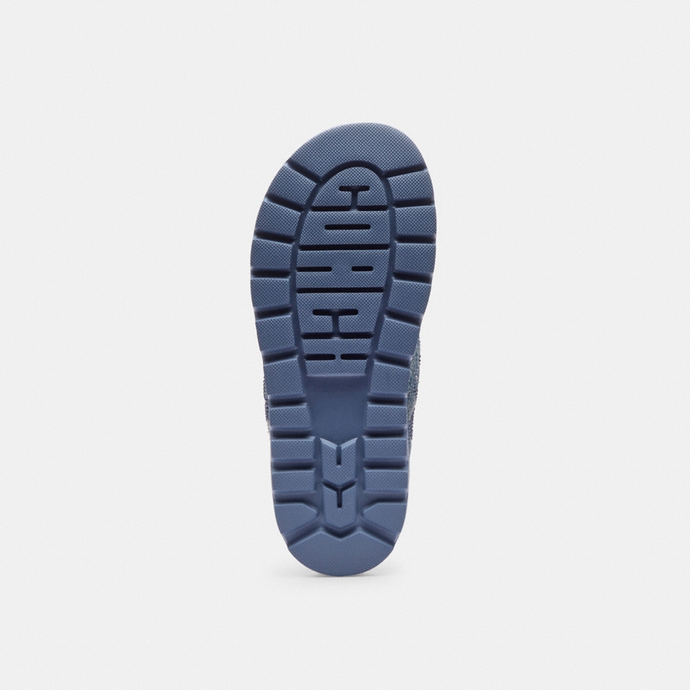 Coach Outlet Brynn Thong Sandal In Crystal Signature Denim - Preorder