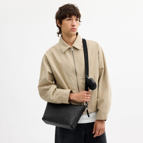 Coach Outlet Small Finn Crossbody Bag With Pouch In Signature Canvas - Preorder