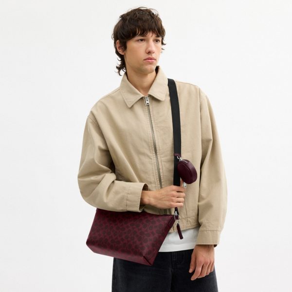 Coach Outlet Small Finn Crossbody Bag With Pouch In Signature Canvas - Preorder