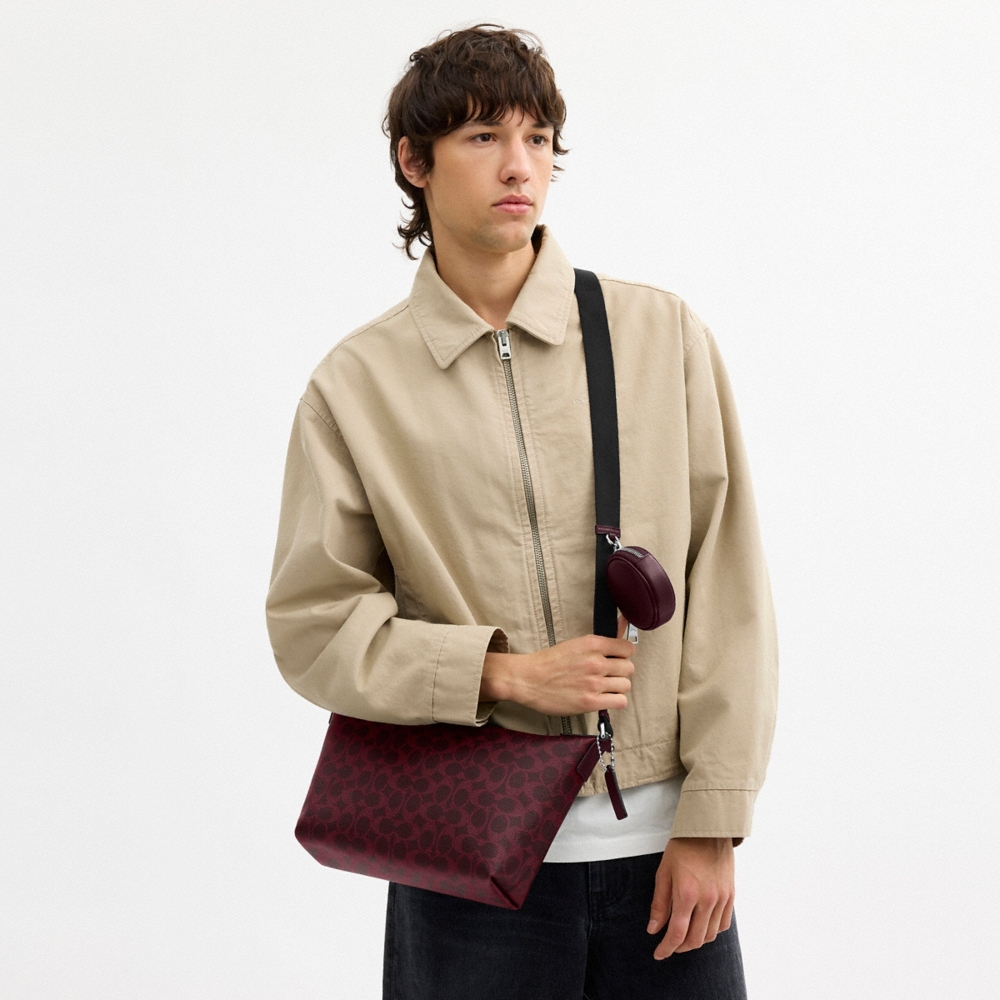 Coach Outlet Small Finn Crossbody Bag With Pouch In Signature Canvas - Preorder