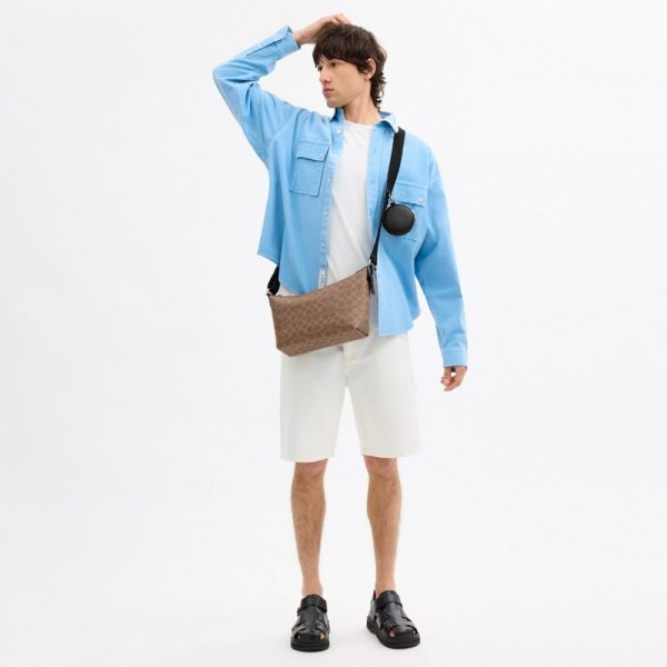 Coach Outlet Small Finn Crossbody Bag With Pouch In Signature Canvas - Preorder