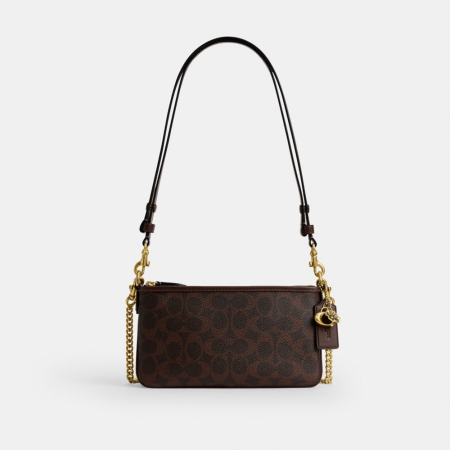Coach Audrey Crossbody Bag In Signature Canvas - Preorder — Brass/Maple