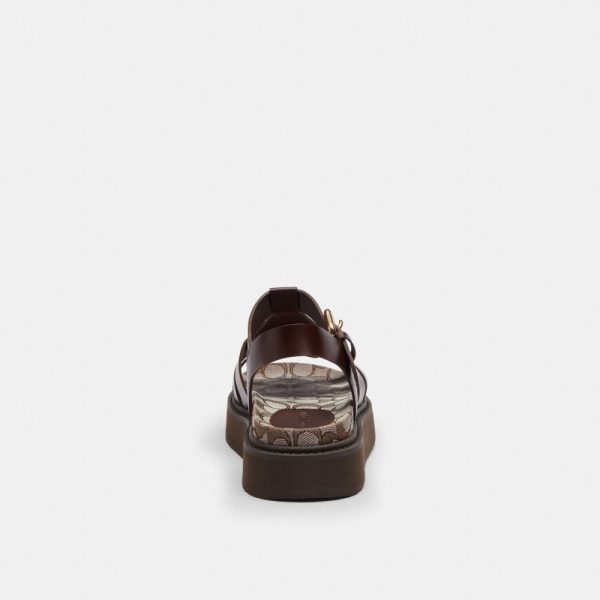 Coach Outlet Lucy Lug Sole Sandal In Signature Jacquard - Preorder