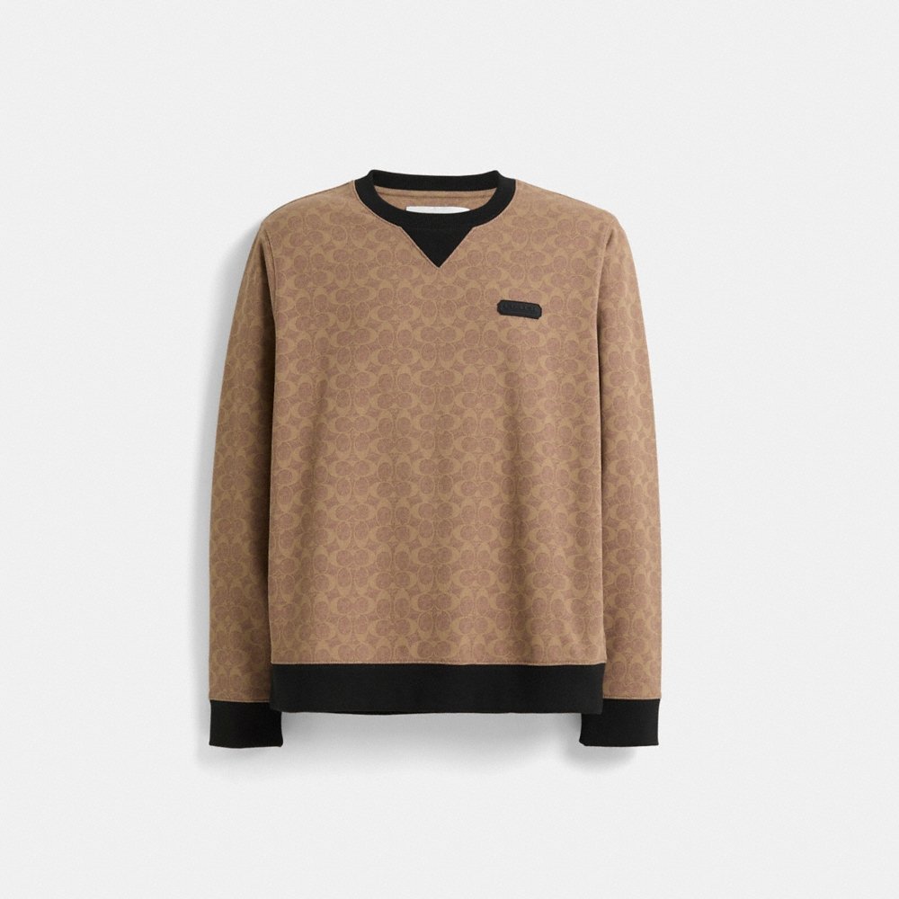 Coach Restored Essential Crewneck In Signature - Preorder