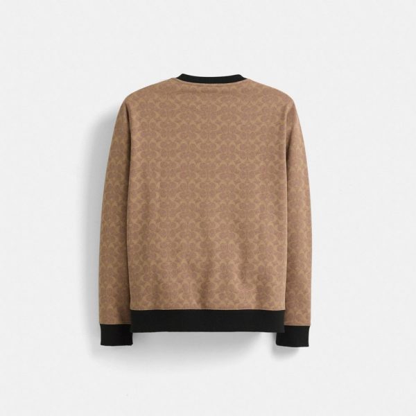 Coach Restored Essential Crewneck In Signature - Preorder