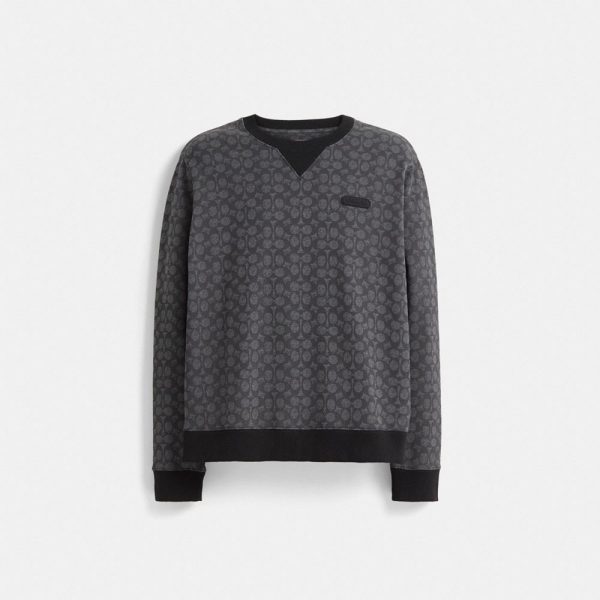 Coach Restored Essential Crewneck In Signature - Preorder