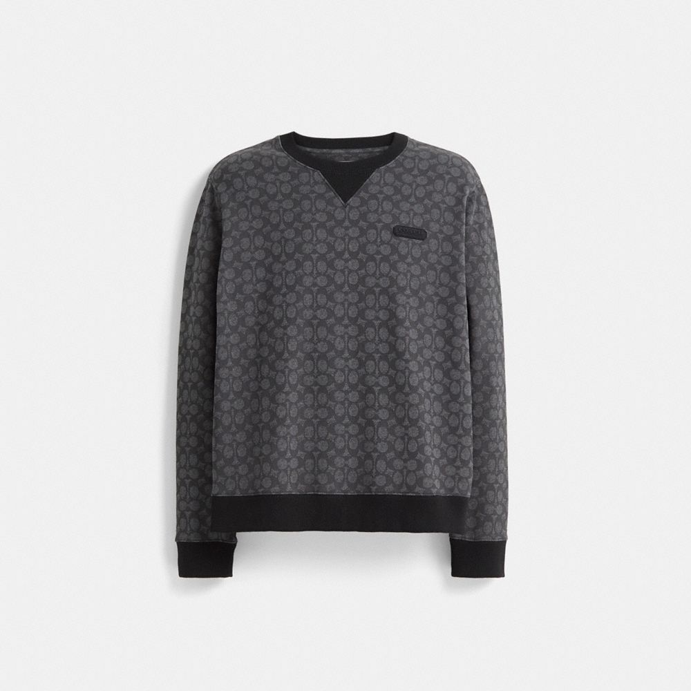 Coach Restored Essential Crewneck In Signature - Preorder