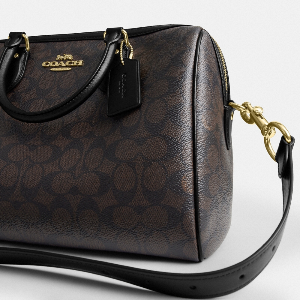 Coach Outlet Rowan Large Satchel Bag In Signature Canvas - Preorder