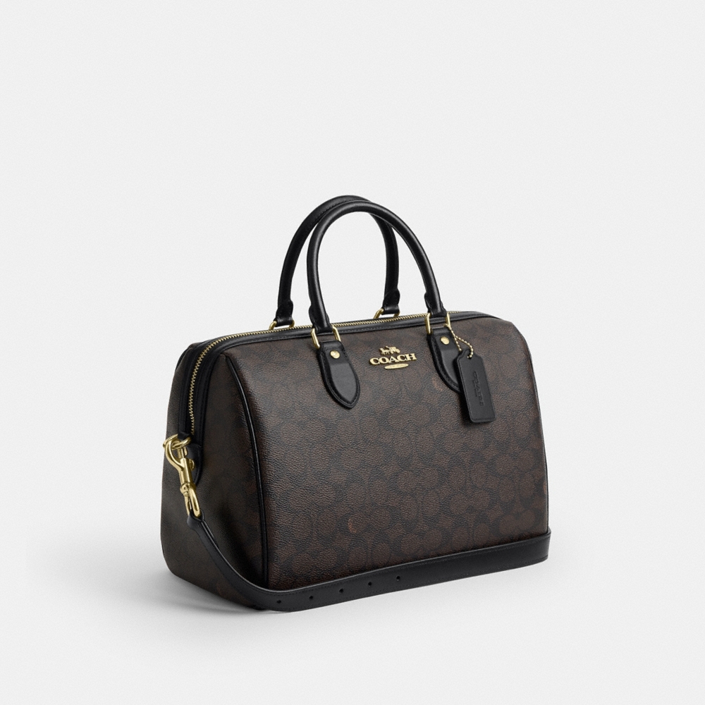 Coach Outlet Rowan Large Satchel Bag In Signature Canvas - Preorder