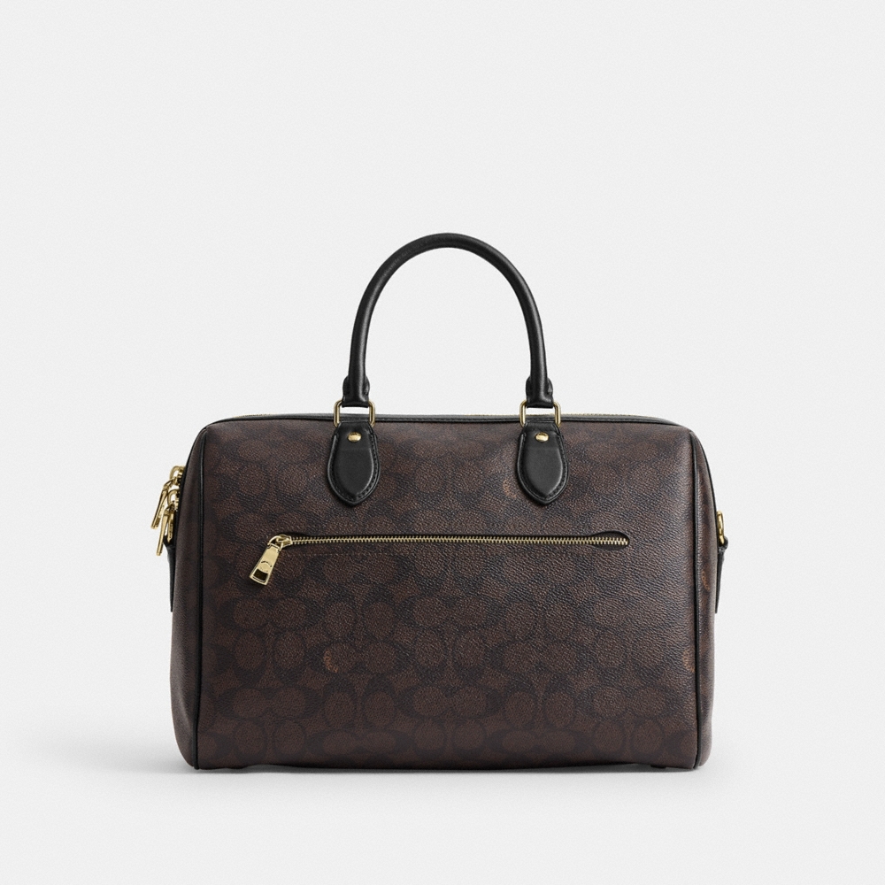 Coach Outlet Rowan Large Satchel Bag In Signature Canvas - Preorder