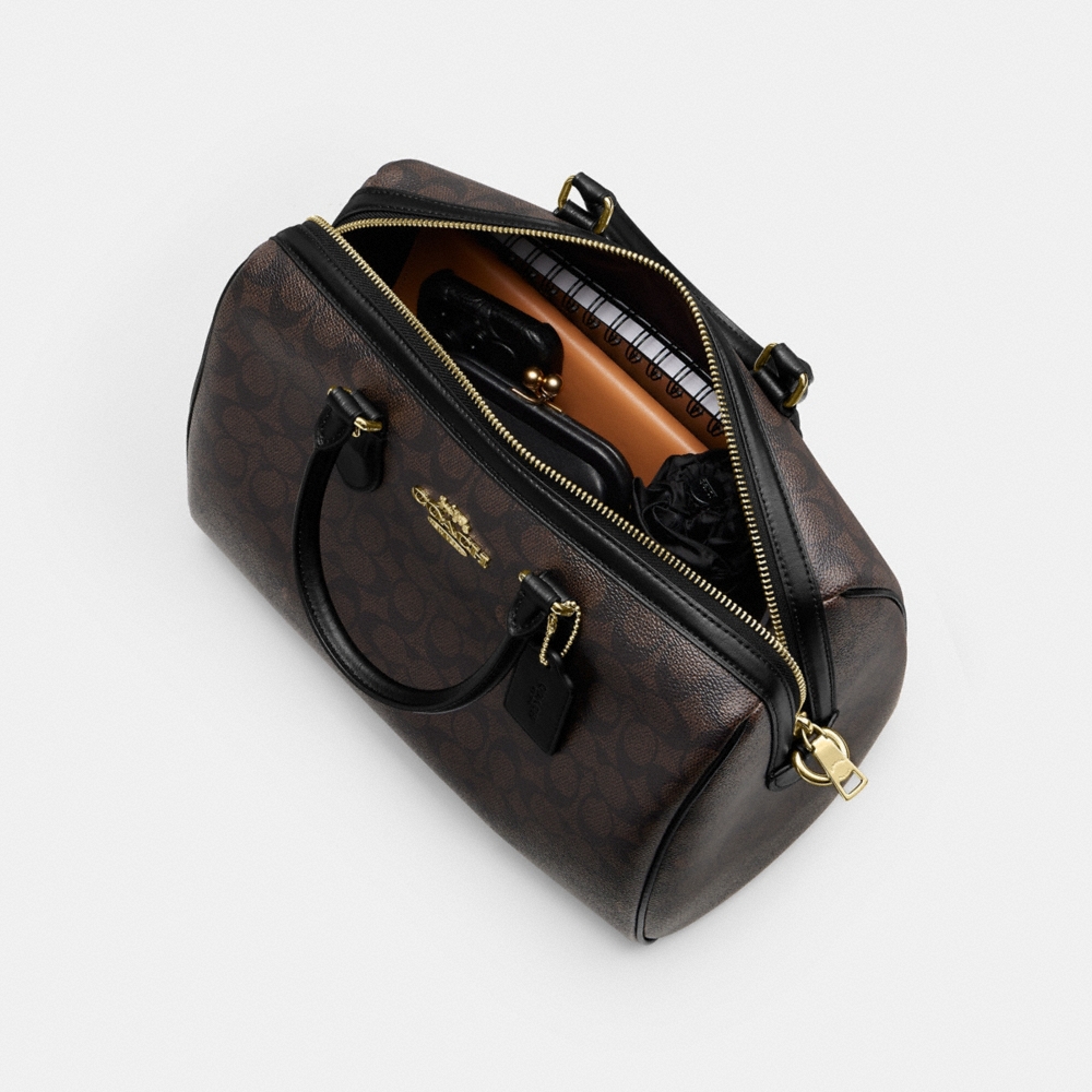 Coach Outlet Rowan Large Satchel Bag In Signature Canvas - Preorder