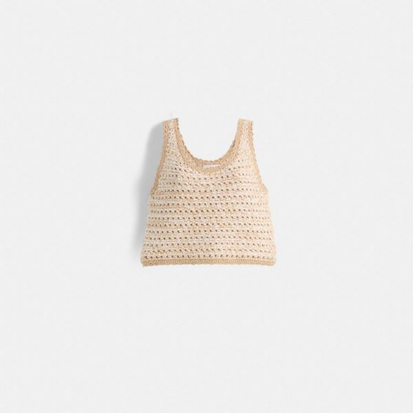 Coach Restored Neutral Knit Tank - Preorder