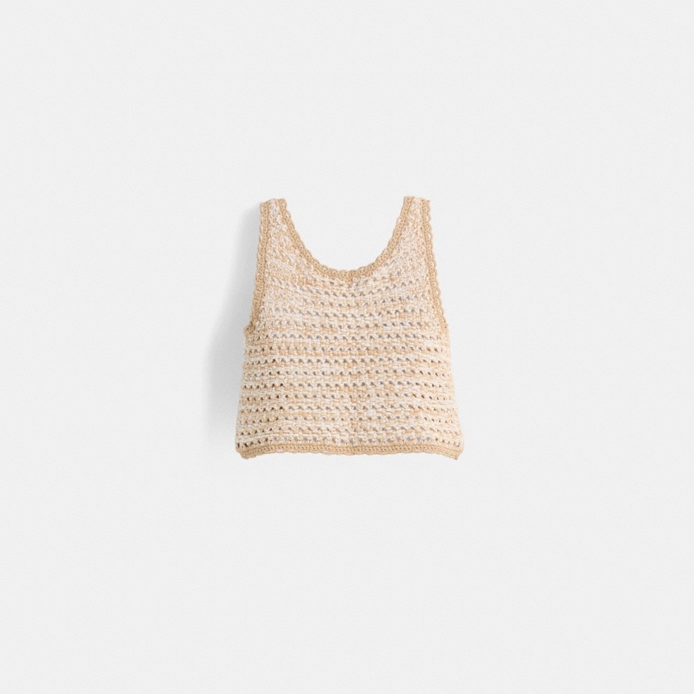 Coach Restored Neutral Knit Tank - Preorder