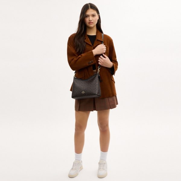 Coach Outlet Laurel Shoulder Bag In Signature Canvas - Preorder