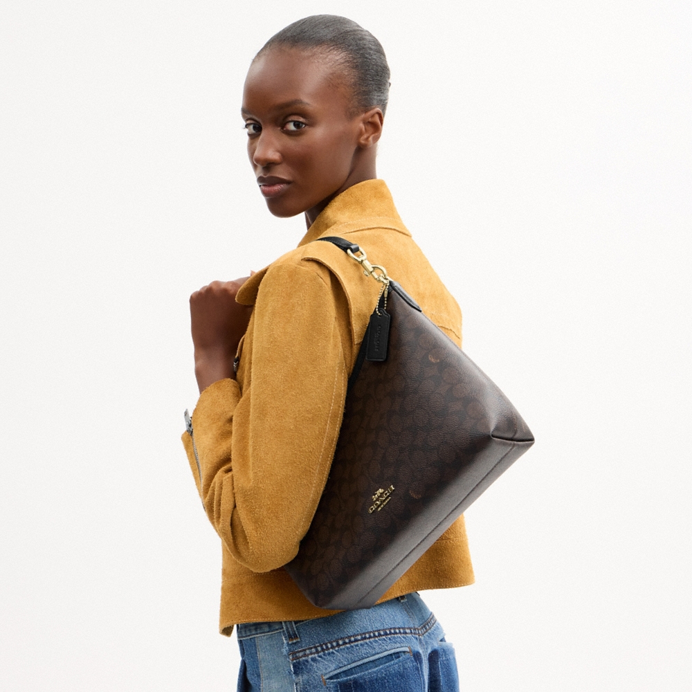 Coach Outlet Laurel Shoulder Bag In Signature Canvas - Preorder - Image 9