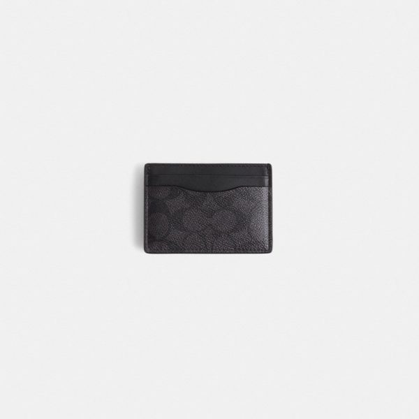 Coach Restored Money Clip Card Case In Signature Canvas - Preorder
