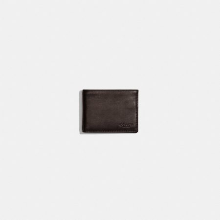 Coach Restored Slim Billfold Wallet - Preorder — Black
